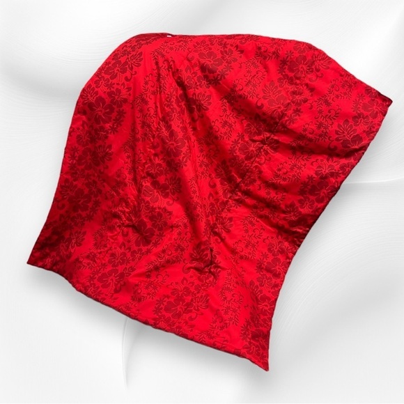 Hawaiian Patchwork Quilt Tiare Hibiscus Blanket Pocket 35 x 40 Picnic Blanket - Picture 6 of 8